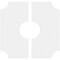 Ekena Millwork Locke Architectural Grade PVC Contemporary Ceiling Medallion, Two Piece, 10"OD x 3"ID x 6"C x 1"P CMP10LE2-03000 - alternate 2
